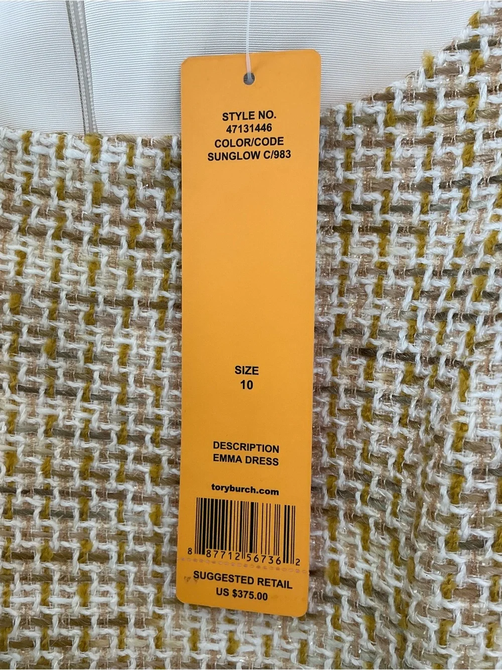 Tory Burch Tweed Sleeveless Dress Size 10